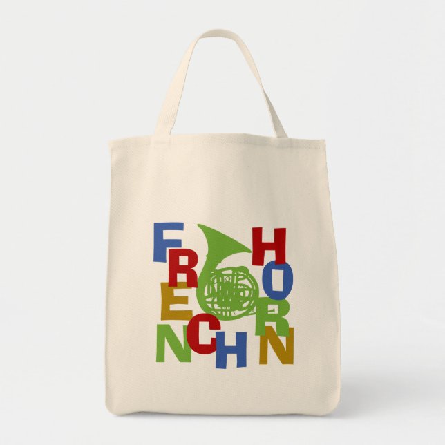 Tote Bag Tracée de la Corne française (Devant)