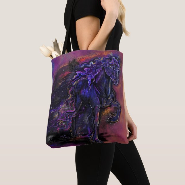 Tote Bag Trail of Stars Horse (De près)