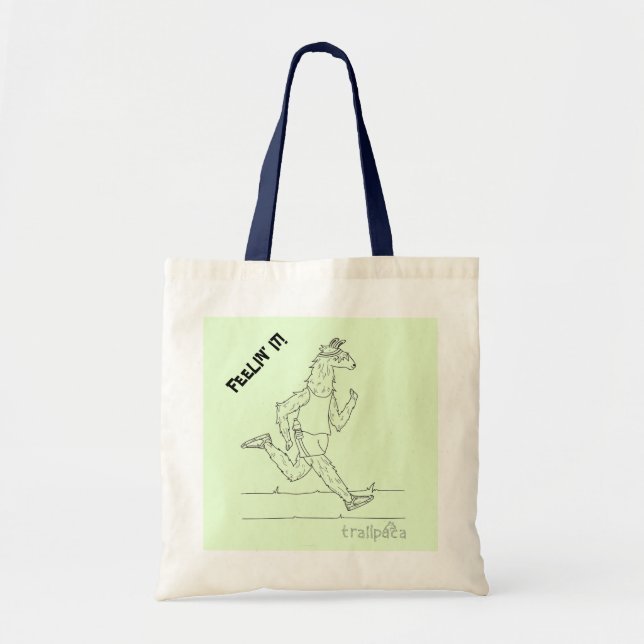 Tote Bag Trailpaca Feelin il poignée bleue (Devant)
