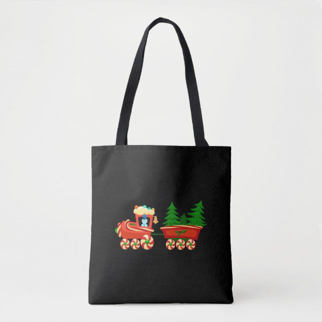 Tote Bag Train de Noël (Devant)