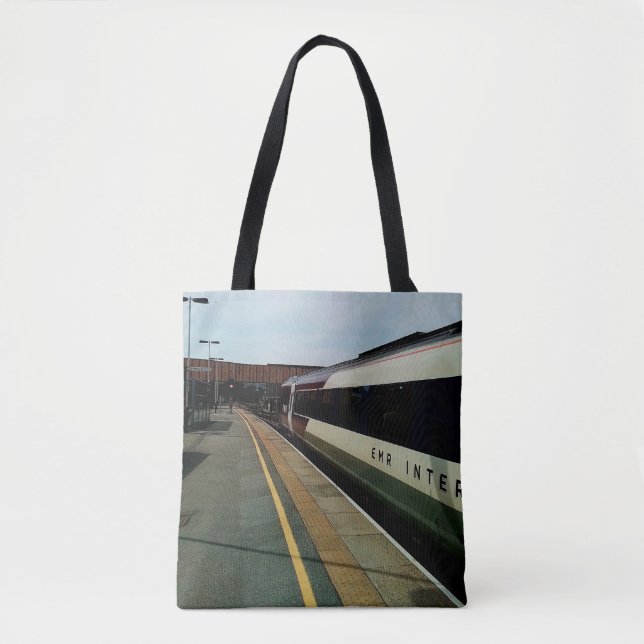 Tote Bag train de style vintage (Devant)