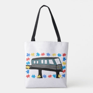 Tote Bag Train Monorail Autisme Aspergers Sensation