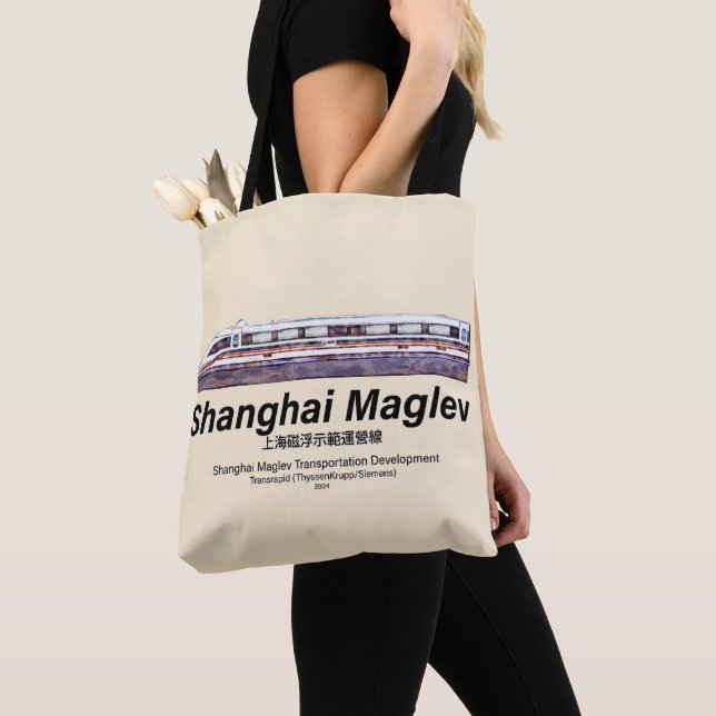 Tote Bag Train rapide à grande vitesse SMT Maglev Shanghai (De près)