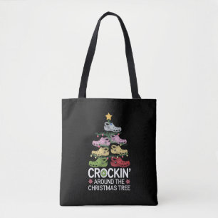 Tote Bag Traînant autour du sapin de Noël