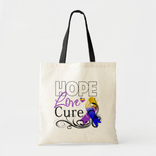 Tote Bag Traitement d'amour d'espoir de cancer de la vessie