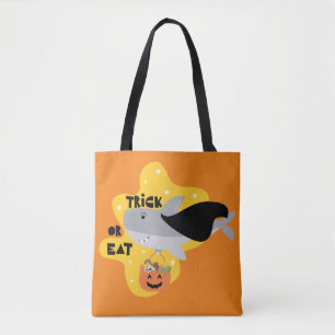 Tote Bag Traitement d'Halloween du requin