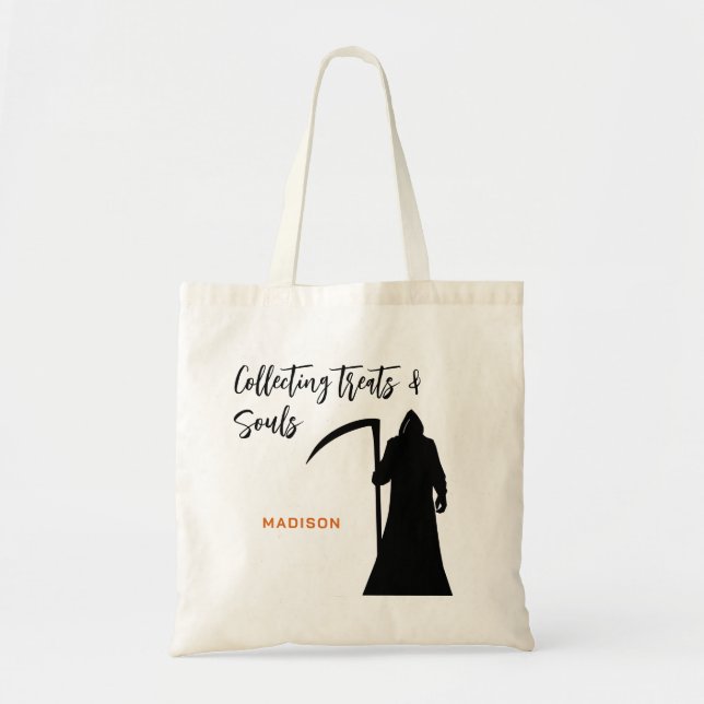 Tote Bag Traitement éffrayant De La Faucheuse Ou Des Âmes H (Devant)