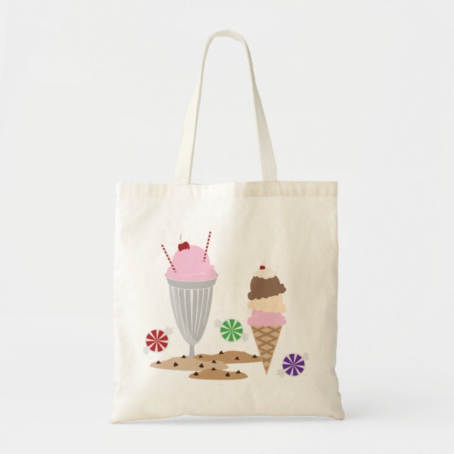 Tote Bag Traitements à la crème glacée (Devant)