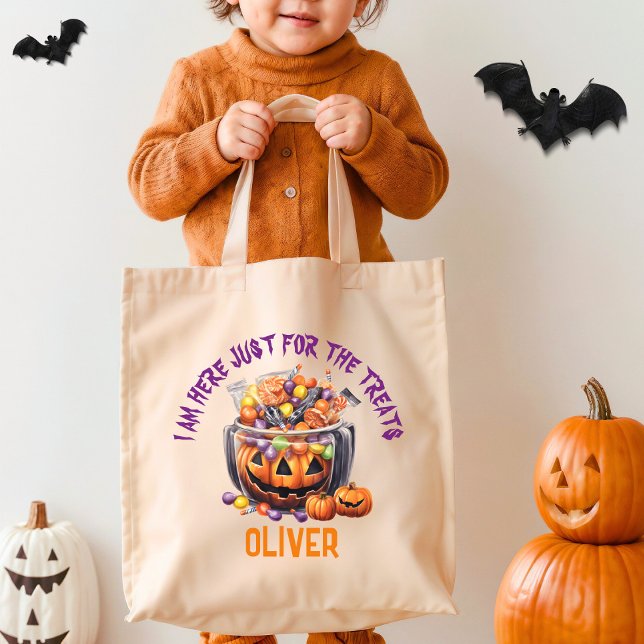 Tote Bag Traitements d'Halloween Citrouille orange mignon p (Créateur téléchargé)