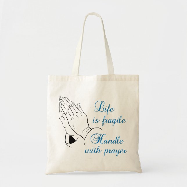 Tote Bag Traiter avec la prière (Devant)