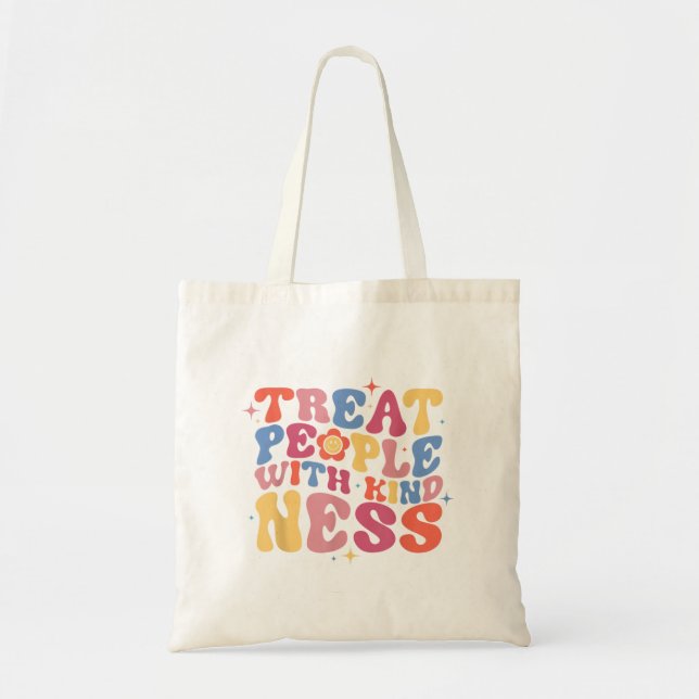 Tote Bag Traitez Les Gens Avec Chemise Géniale, TPWK Prep t (Devant)