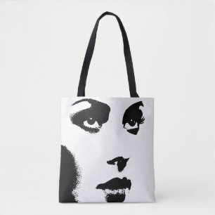 Tote Bag Traits de femme noire