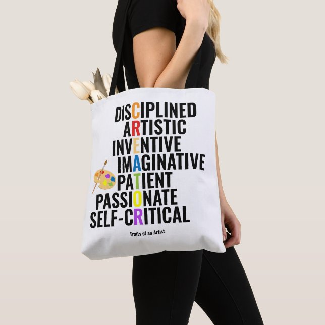Tote Bag Traits d'un artiste (De près)
