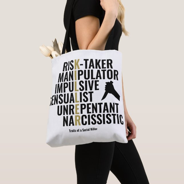 Tote Bag Traits d'un tueur série (De près)