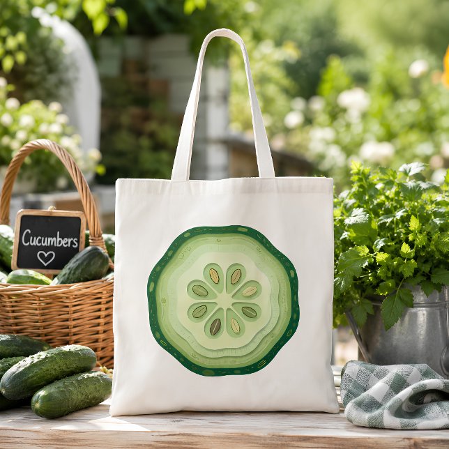 Tote Bag Tranche de concombre  (Cucumber Tote Bag)