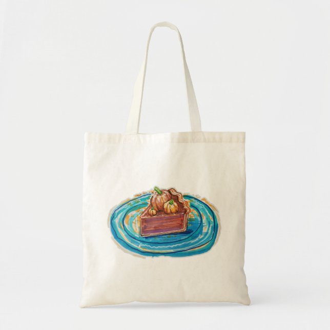 Tote Bag Tranche de tarte à la citrouille (Devant)
