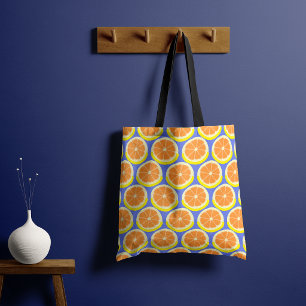 Tote Bag Tranches de Citron Graphiques Côte d'Amalfi