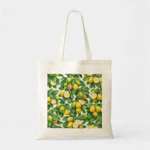 Tote Bag Tranches de goyave mélangées motif tropical