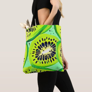 Tote Bag Tranches de kiwi : Vibrantes et fraîches