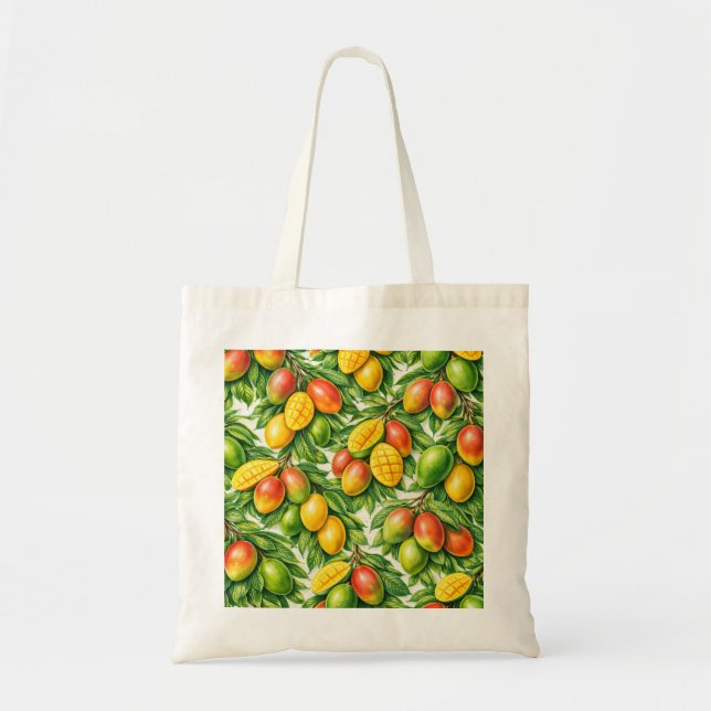 Tote Bag Tranches de Mangue Botanique Tropicale (Devant)