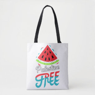 Tote Bag Tranches paisibles Watermelon Free Palestine - Sou