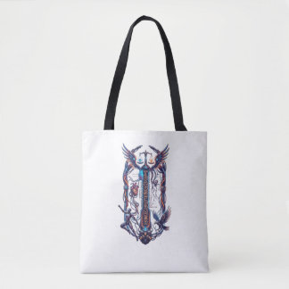 Tote Bag Transformer" Graphique Cybernétique Futuriste t-sh