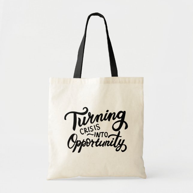 Tote Bag Transformer La Crise En Opportunité (Devant)