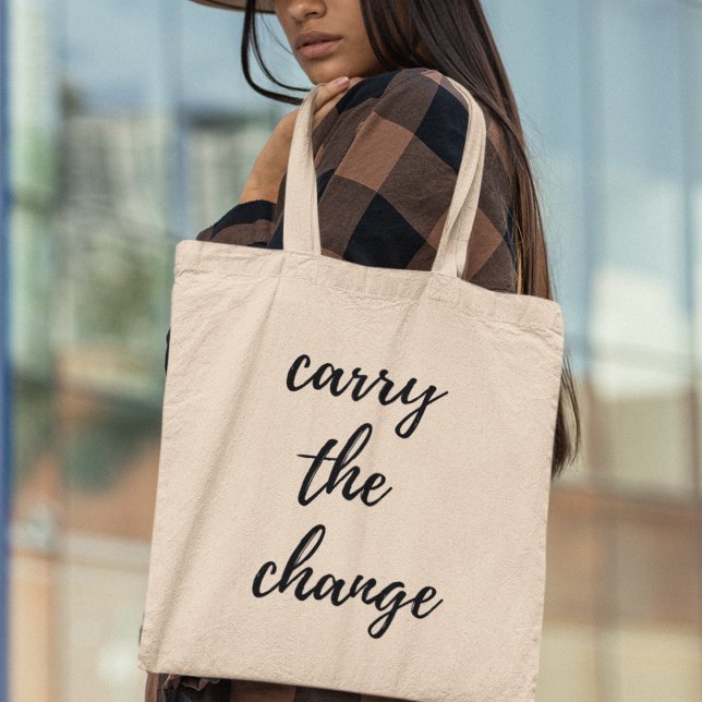 Tote Bag Transmettre le changement motivationnel (Shop now and be part of the change!)