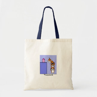 Tote Bag Travail d'équipe de corgi