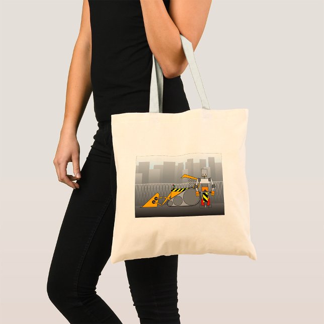 Tote Bag Travailleur de construction robotique (Créateur téléchargé)
