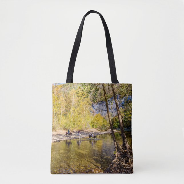 Tote Bag Traversée De La Rivière Buffalo (Devant)