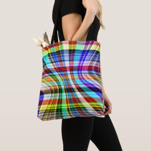 Tote Bag Traversée de rayures transparentes tordues