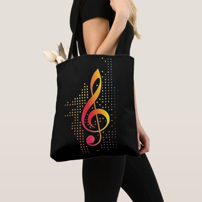 Tote Bag Treble Clef Music (De près)