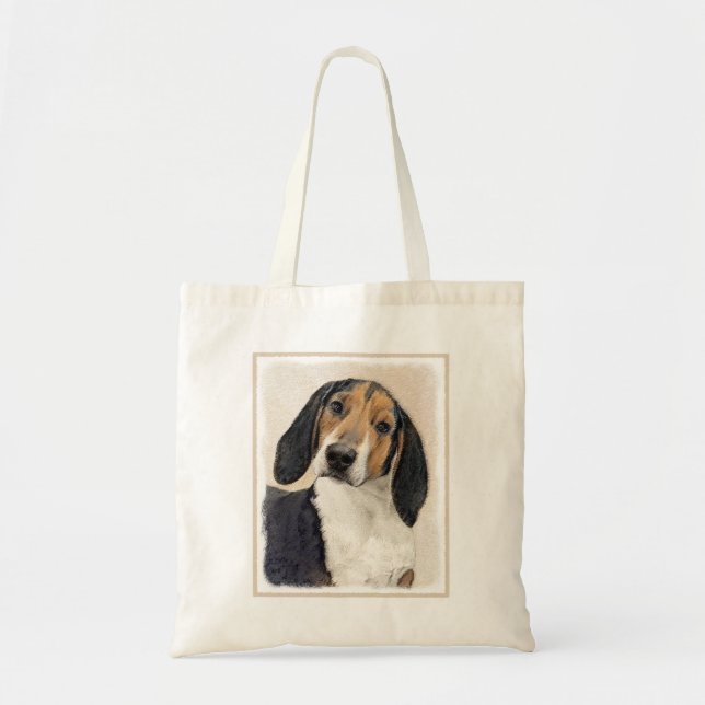 Tote Bag Treeing Walker Coonhound Peinture - Art original (Devant)