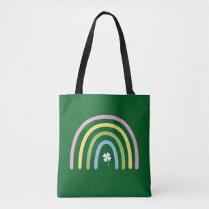 Tote Bag Trèfle à quatre feuilles Arc-en-ciel Saint-Patrick