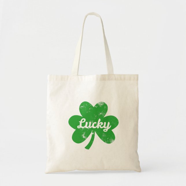 Tote Bag Trèfle Chanceux St Patrick's Day (Devant)
