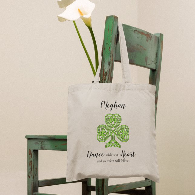 Tote Bag Trèfle de danse irlandaise (Créateur téléchargé)