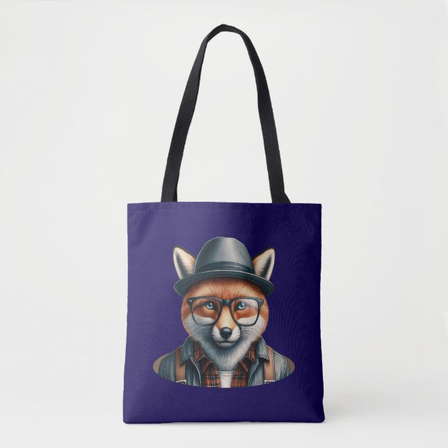 Tote Bag Trendy Fox Character (Devant)