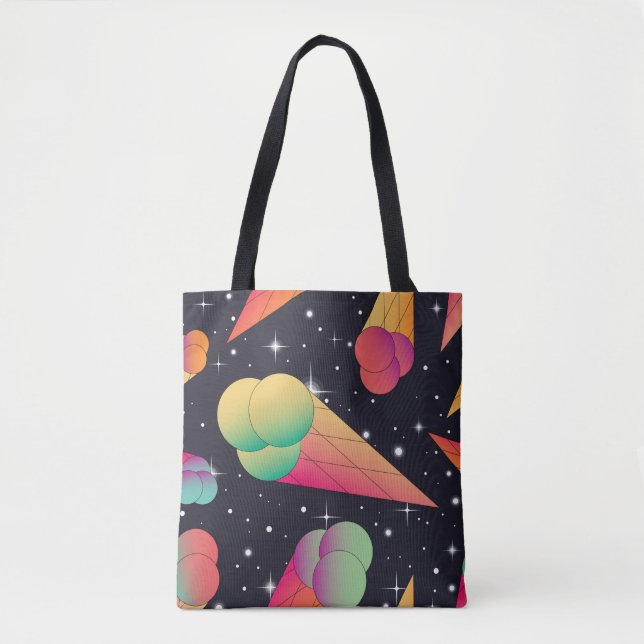 Tote Bag Trendy ice cream seamless pattern. Ice cream cones (Devant)