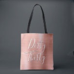 Tote Bag Trente Sale Anniversaire Rose Or Blush Rose<br><div class="desc">Soirée Trente-30e fête d'anniversaire Moderne Fille Metallic Rose Gold Blush Pink Party sac qui sont parfaits pour une fête d'anniversaire Rose Gold ou Rose Blush. Ce sac de fête est parfait pour une fête du trentième anniversaire. L'année peut aussi être changée sur ce sac. Si vous avez besoin d'autres articles...</div>