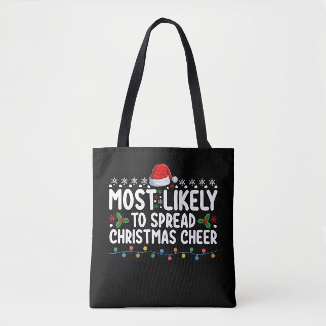 Tote Bag Très Probable De Diffuser Fami Fête De Noël (Devant)