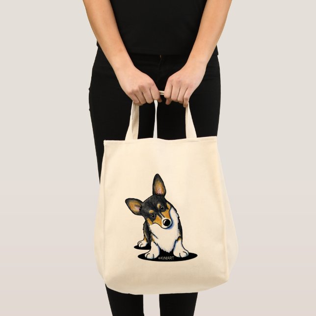 Tote Bag Tri Curieux Corgi (Devant (produit))