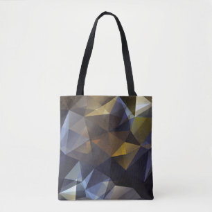 Tote Bag Triangle brillant vintage, texture diamant.