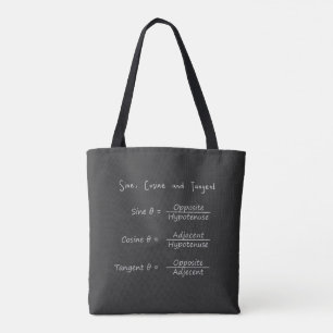 Tote Bag Triangle droit de Sine Cosine Tangente Triangle dr