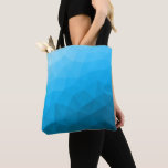 Tote Bag Triangle motif de maillage géométrique dégradé cya<br><div class="desc">Triangle maillage géométrique avec dégradé bleu foncé clair. motif,  ombre,  maillage,  triangles,  géométrie,  géométrique,  dégradé,  cool,  triangle,  clair,  bleu,  cyan</div>