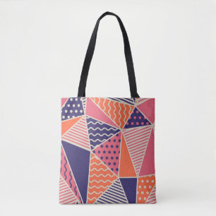 Tote Bag Triangles Abstraits : Arrière - plan géométrique V