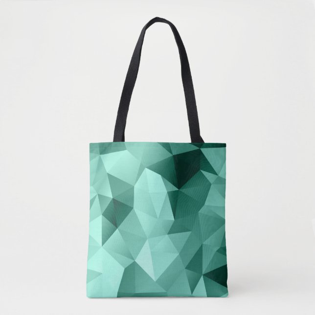 Tote Bag Triangles polygonaux impression géométrique (Devant)