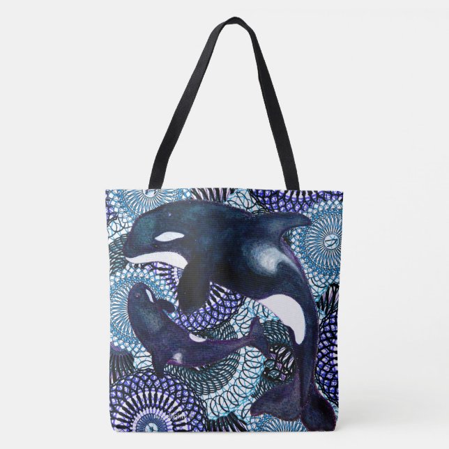 Tote Bag Tribal Orca (Devant)