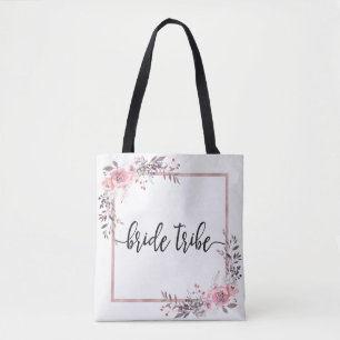 Tote Bag Tribu de mariées Mariages encadrées en or noir et 