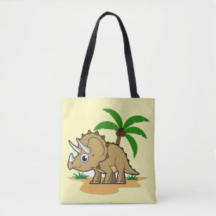 Tote Bag Tricératops Dans Un Climat Tropical.